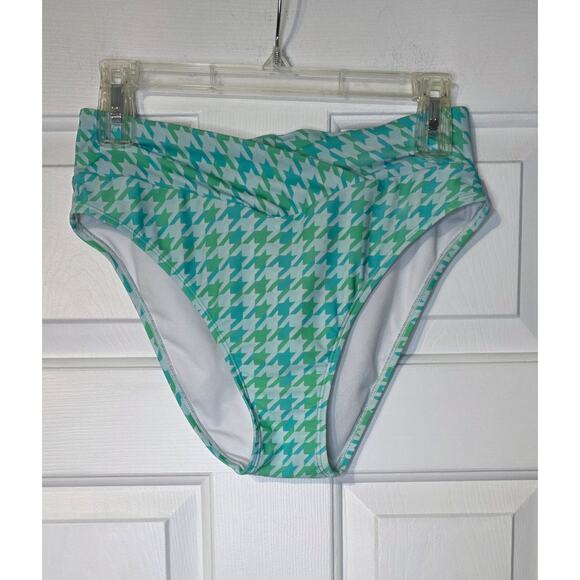 Ninety-Nine Houndstooth Print Bikini Top & Bottom Size M No Bra Inserts - Picture 4 of 10